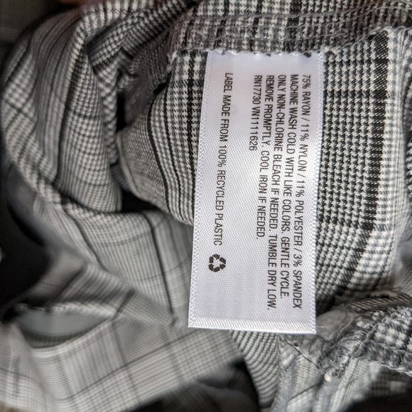 A New Day Plaid Straight Leg Dress Pants - Picture 4 of 8